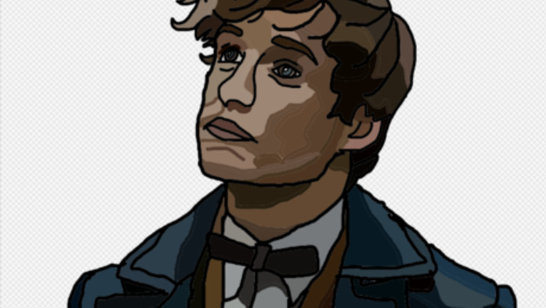 How to Draw Newt Scamander