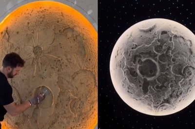 Man Uses Cement To Make Moon Sculpture And The Result Is 'Out Of This World'
