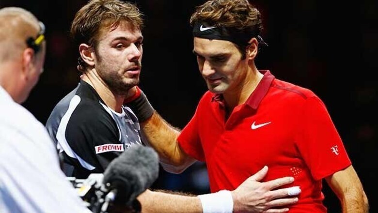 Roger Federer and Stanislas Wawrinka play down London row