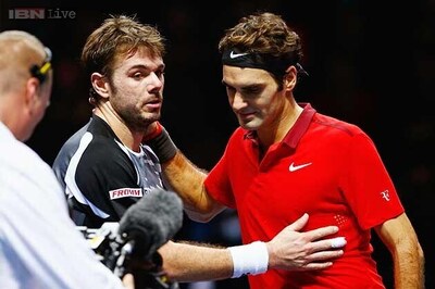 Roger Federer and Stanislas Wawrinka play down London row