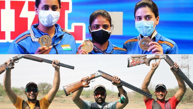 New Delhi Shooting World Cup: India End Campaign with Double Gold in Trap Team Events