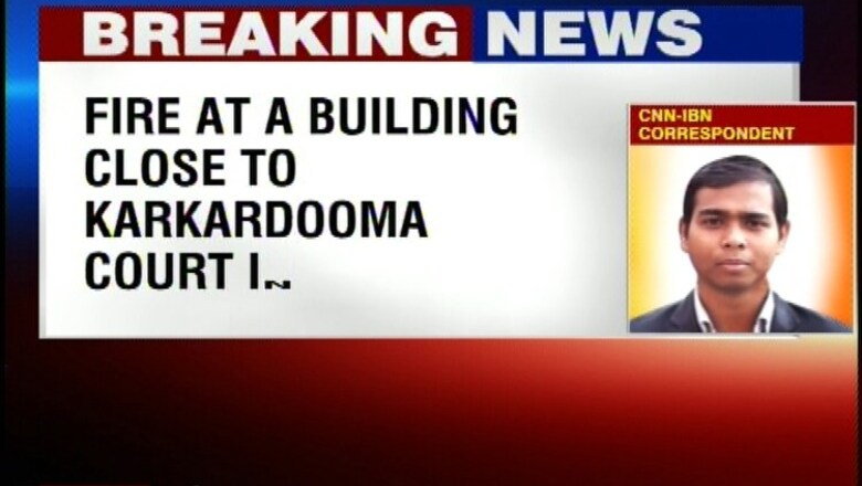 Delhi: Fire breaks out in Nipal Towers near Karkardooma Court