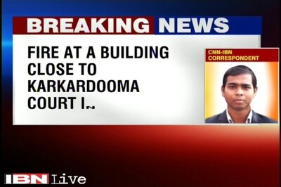 Delhi: Fire breaks out in Nipal Towers near Karkardooma Court