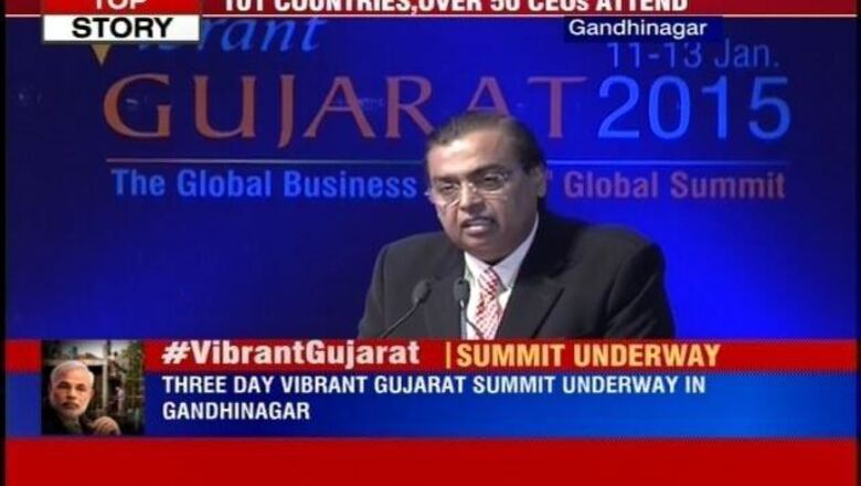 RIL Chairman Mukesh Ambani announces Rs 100,000 crore investment in Gujarat