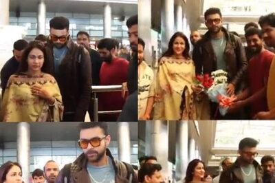 Varun Tej, Lavanya Tripathi Greeted With Flowers As They Make 1st Appearance After Wedding; Watch Video