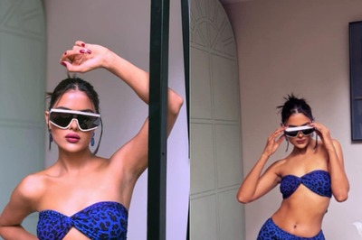 Priyanka Chahar Choudhary's Aquamarine Cheetah Co-ord Set Is A Must-Have For Beach Lovers