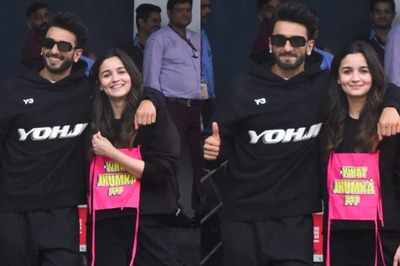 Ranveer Singh Gives Alia Bhatt a Hug as They Wrap Rocky Aur Rani Pre-Release Promotions; Watch