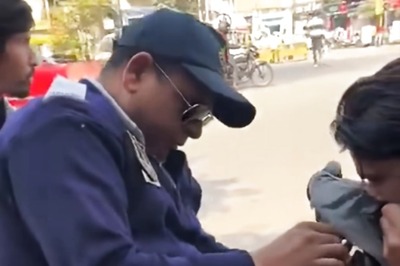 Watch: Jaipur Traffic Cop Climbs Bus To Rescue Pigeon Caught In Kite String