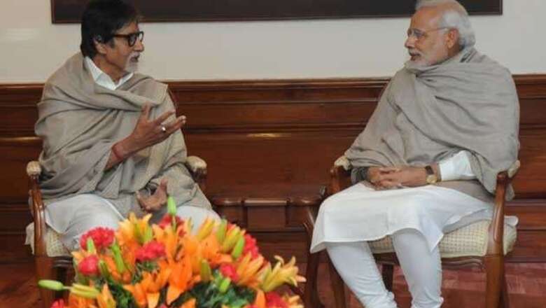 Snapshot: Amitabh Bachchan meets PM Modi