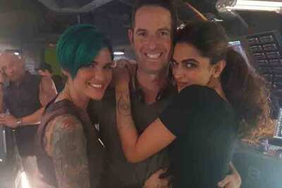 Vin Diesel looks funny as he photobombs Deepika Padukone, Ruby Rose