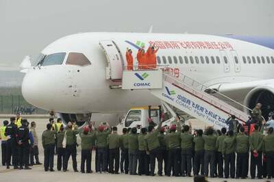 First Large China-made Passenger Plane Takes Maiden Flight