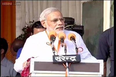 Patna: 11 trains, 30 feet dynamic screen as backdrop for Modi rally