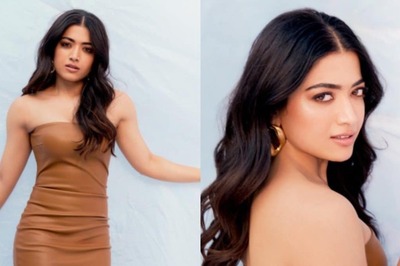 Rashmika Mandanna Set The Internet on Fire in a Leather Bodycon Dress, Fans Call Her ‘Bhabi No 1’; Photos