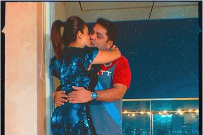 Nehha Pendse Shares New Year's Kiss with Fiance Shardul Bayas, See Pic