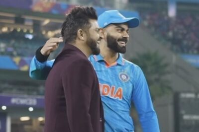 Virat Kohli And Suresh Raina Share A Hug During India’s Thriller Against England - WATCH
