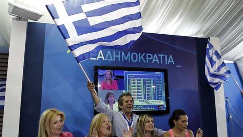 Greek rivals near coalition, seek bailout revision