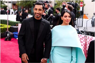 Oscars 2021: Riz Ahmed Pauses Oscars Red Carpet to Fix Wife's Hair, Fans Find it Sweet