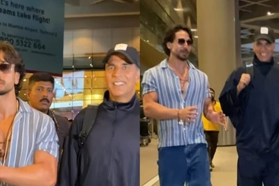 Bade Miyan Chote Miyan Duo Akshay Kumar, Tiger Shroff Look Cool As They Get Clicked At Airport