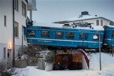 Woman steals train, crashes into building in Sweden