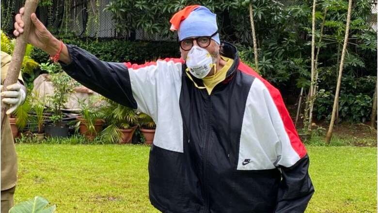 Post COVID-19 Recovery, Amitabh Bachchan Steps Out to Plant a Tree in Mother's Memory