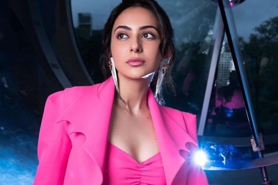 Rakul Preet Singh Looks Gorgeous in a Mini Skirt, Sits Besides Beau Jackky Bhagnani at Cuttputlli Event