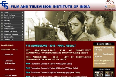 FTII Short Courses 2018: Registration On for New Delhi, Courses from July 12 - August 3
