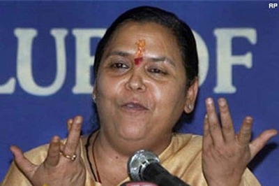 Uma Bharti's jet makes emergency landing after it runs out of fuel