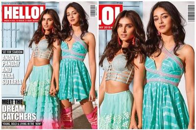 SOTY 2 Actresses Ananya Panday, Tara Sutaria Stun as 'Dream Catchers' on Hello Magazine Cover