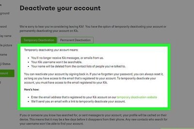How to Deactivate a Kik Account