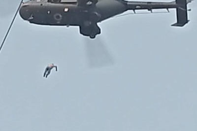 A Step Away From IAF Chopper, Man Falls to Death: Horrific Video of Jharkhand Rescue Ops | WATCH