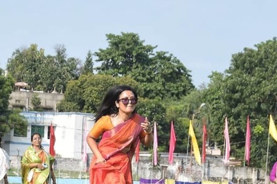 Trinamool Congress MP Mahua Moitra Plays Football Wearing Saree, Shares Pics on Twitter