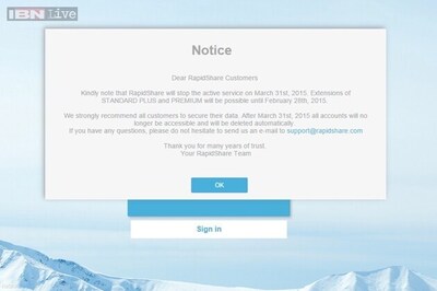 File hosting service Rapidshare to shut down on March 31