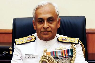 Admiral Sunil Lanba Takes Over as New Chief of Indian Navy