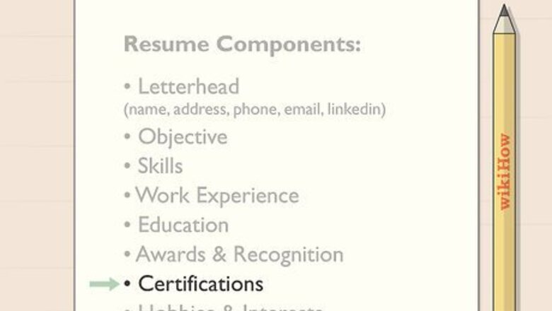 How to Add Certifications to a Resume