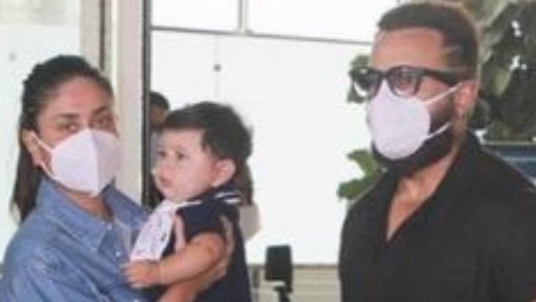 Kareena Kapoor Khan, Saif Ali Khan Spotted with Taimur Ali Khan, Jehangir Ali Khan