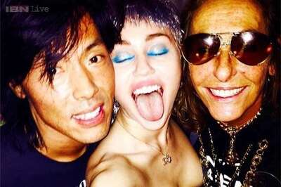 That's quite risque! Miley Cyrus leaves nothing to the imagination as she sports pasties