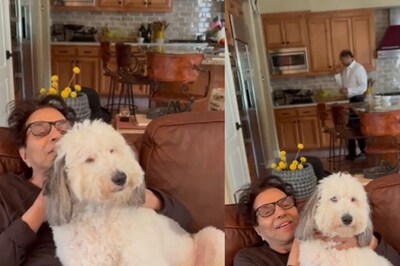 Dharmendra's US Holiday Album Features A Cute Little Dog