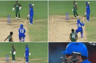 Absolutely Furious Rashid Khan Throws the Bat At His Afghanistan Teammate For Refusing a Run! Leaves Commentator in Disbelief