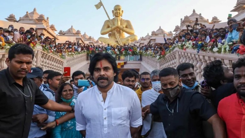 Pawan Kalyan Visits Statue of Equality, Takes Blessings From Chinna Jeeyar Swamy