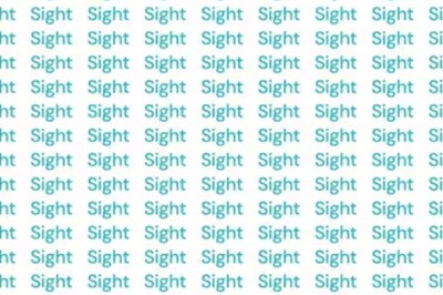 Can You Spot The Wrong Spelling Of ‘Sight’ In This Image? You Have 7 Seconds