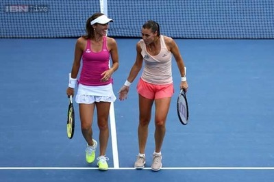 US Open 2014: Martina Hingis in first major doubles semi-final since 2002