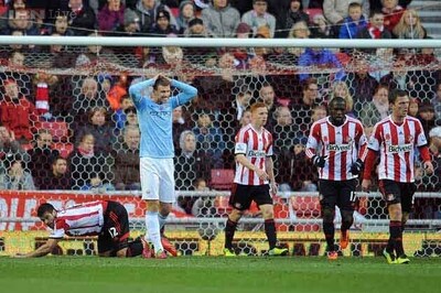Sunderland stun Man City 1-0 in Premier League
