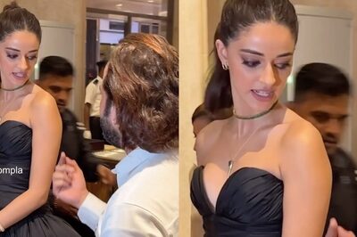 Ananya Panday Looks Visibly Uncomfortable As Male Fan Touches Her Without Consent, Video Goes Viral