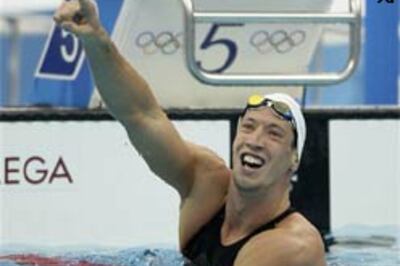 Bernard breaks men's 100 m freestyle swimming record