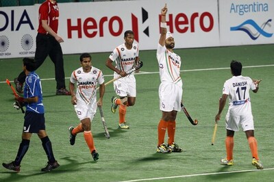 Sandeep's triple strike buries Italy in hockey