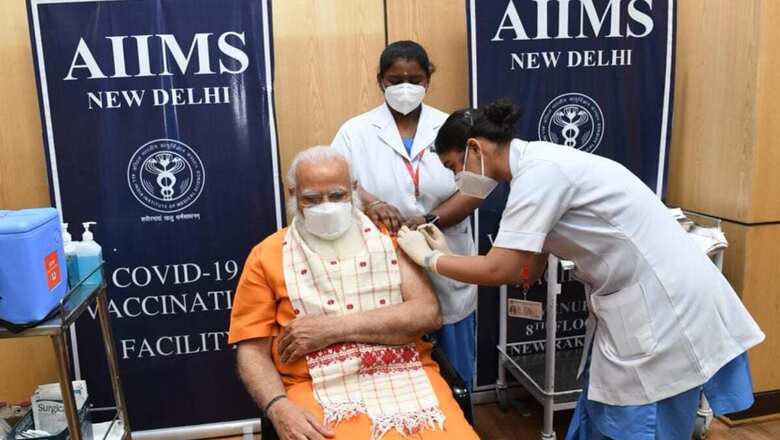 PM Modi Takes 2nd Dose of Bharat Biotech's Covaxin at AIIMS, Says Get Your Shot Soon if Eligible
