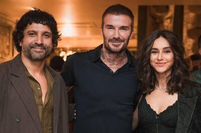 Farhan Akhtar, Shibani Dandekar Join David Beckham For Pics At Sonam Kapoor's Welcome Bash