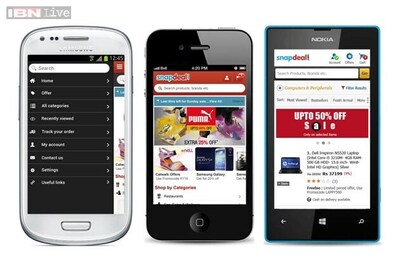 Snapdeal's 50 per cent sales come via apps, mobile website
