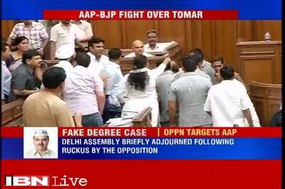 All 3 BJP MLAs marshalled out of Delhi Assembly