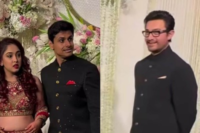 Aamir Khan Helps Ira Khan-Nupur Shikhare To Pose At Their Reception: 'Main Aaj AD Banne Waala Hu'